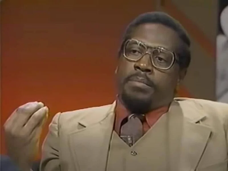 Amos Wilson em conferencia, anos 1990