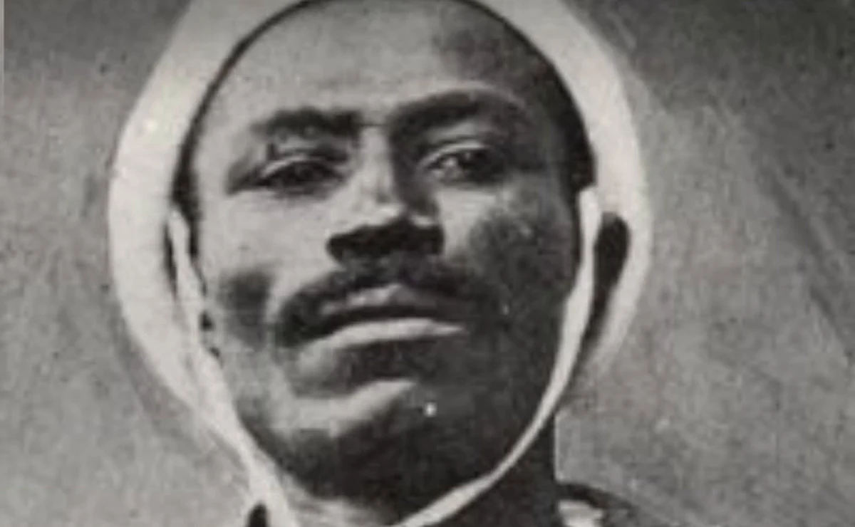 Retrato histórico de João Cândido, o Almirante Negro, líder da Revolta da Chibata em 1910